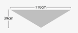 2-Piece Pink Elegant Wool Blend Triangle Scarf - Luxurious Knit Shawl for Women (39 x 110cm) - Top-Down View