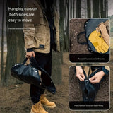 64cm Hexagonal Double-Sided Silicone Fireproof Mat for BBQ and Camping - Side View