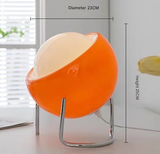 25cm Orange Creamy-Style Table Lamp with 3-Color Dimming - USB - Front View
