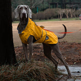65# Yellow Waterproof Reflective Dog Raincoat for Small to Large Dogs