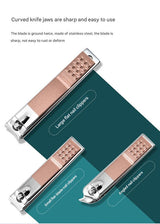 30-Piece Professional Manicure & Pedicure Set,Stainless Steel Grooming Kit(purple) - Top-Down View