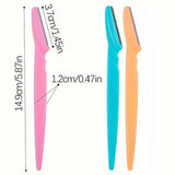 40-Piece Eyebrow Razor & Dermaplaning Tool Set(Pink)