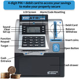 Kids ATM Savings Bank - Electronic Piggy Bank with Debit Card, PIN(black) - Side View