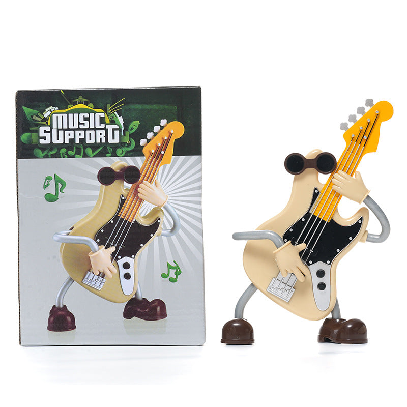Dancing Musical Instrument Figurines - Wind-Up Guitar & Cello Toys with Moving Parts(Violin)
