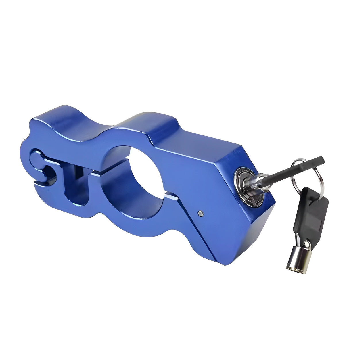 Motorcycle & Scooter Handlebar Grip Lock - Anti-Theft Brake Lever Lock(Blue)