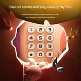 Interactive Kids' Piggy Bank Safe with Music, Stories & Password Lock(Cyan) - Side View