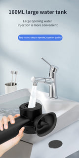 Automatic Electric Ear Wax Removal & Irrigation System - 5 Modes, USB-C, Hot Air Drying(white) - Close-Up Angle