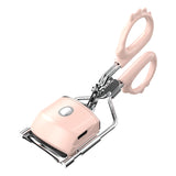 Heated Eyelash Curler with 2 Temperature Controls, Long-Lasting Curl(pink)