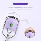 Heated Eyelash Curler with 2 Temperature Controls, Long-Lasting Curl(pink) - Front View