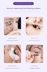 Heated Eyelash Curler with 2 Temperature Controls, Long-Lasting Curl(pink) - Top-Down View