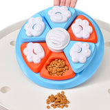 Interactive Dog Puzzle Feeder Toy - IQ Training & Slow Feeder with Anti-Skid Base(red) - Side View