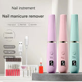 Portable Electric Nail Drill Machine Kit - 18000 RPM, 5-Speed, USB-C Rechargeable with LED Display(purple)