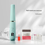 Portable Electric Nail Drill Machine Kit - 18000 RPM, 5-Speed, USB-C Rechargeable with LED Display(Green)