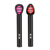 7-in-1 LED Facial Therapy Wand with 180 Rotatable Head & 42C Constant Temperature(black)
