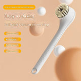 Rechargeable Electric Body Brush & Back Scrubber - 6 Heads, IPX7 Waterproof(Green) - Front View