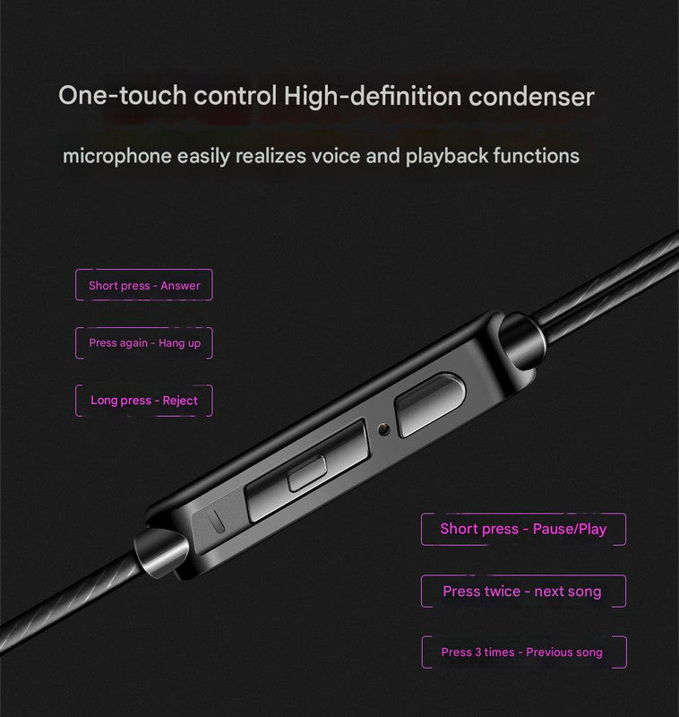 Hi-Res Audio In-Ear Monitor Earphones - Ergonomic Design, Dynamic Driver, with Mic & 3.5mm Jack(blue)