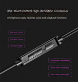 Hi-Res Audio In-Ear Monitor Earphones - Ergonomic Design, Dynamic Driver, with Mic & 3.5mm Jack(blue) - Top-Down View