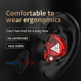Hi-Res Audio In-Ear Monitor Earphones - Ergonomic Design, Dynamic Driver, with Mic & 3.5mm Jack(green)