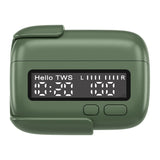 Hi-Res Audio In-Ear Monitor Earphones - Ergonomic Design, Dynamic Driver, with Mic & 3.5mm Jack(green) - Front View