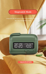 Hi-Res Audio In-Ear Monitor Earphones - Ergonomic Design, Dynamic Driver, with Mic & 3.5mm Jack(green) - Rear View