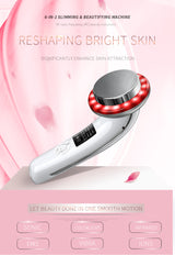 6-in-1 Ultrasonic Slimming & Beautifying RF Device - Body Sculpting & Skin Rejuvenation(black)