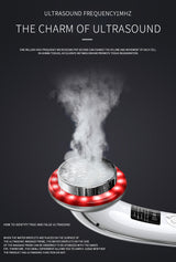 6-in-1 Ultrasonic Slimming & Beautifying RF Device - Body Sculpting & Skin Rejuvenation(black) - Rear View