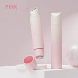2-in-1 Electric Lady Shaver & Trimmer - Gentle Full Body Hair Removal, Portable & USB Rechargeable(Gradient pink)