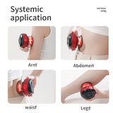 Smart Electric Cupping Therapy Massager - Adjustable Suction & Heat, Red Light Therapy, USB-C Rechargeable(Blue) - Side View