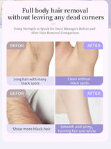 5-in-1 Electric Lady Shaver & Grooming Kit - LCD Display, USB-C Rechargeable, Full Body Hair Removal(Purple) - Close-Up Angle