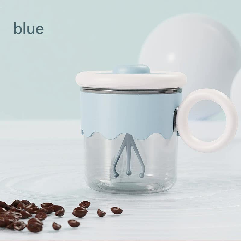 Blue automatic self-stirring coffee mug, 400ml, USB-C rechargeable