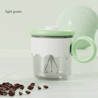 Automatic Self-Stirring Coffee Mug - 400ml, 5000RPM, USB-C Rechargeable with Trident Stirring Rod(green)