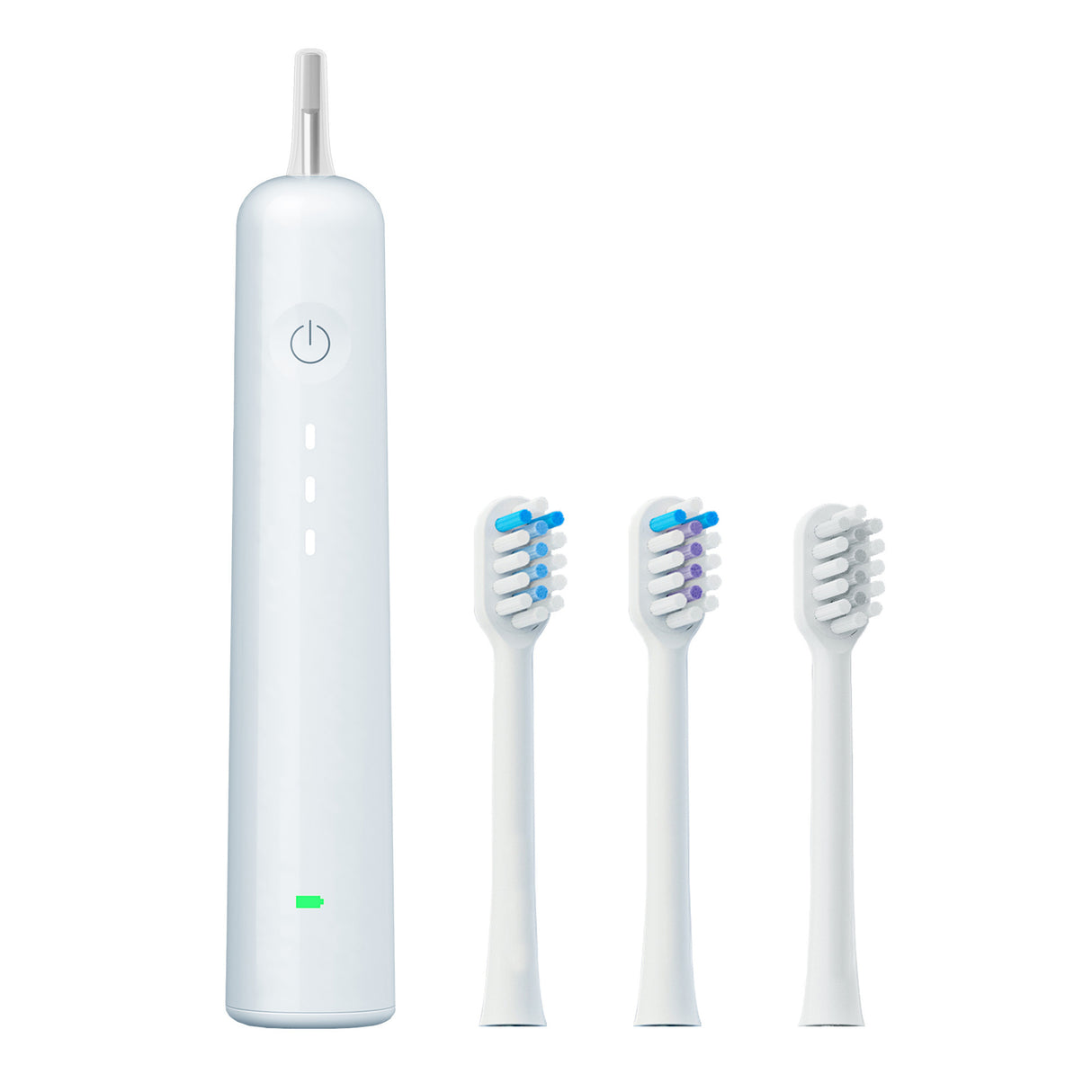 Electric Toothbrush with Ultra-Soft Gum Guard Brush Heads - IPX7 Waterproof, Ergonomic Design(blue)