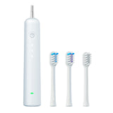 Electric Toothbrush with Ultra-Soft Gum Guard Brush Heads - IPX7 Waterproof, Ergonomic Design(blue)