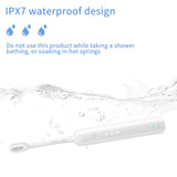 Electric Toothbrush with Ultra-Soft Gum Guard Brush Heads - IPX7 Waterproof, Ergonomic Design(pink) - Front View