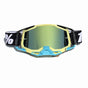 Pro Motocross Goggles - Windproof, UV400 Protection with TPU Frame & PC Lens, Adjustable Strap(Yellow frame,gold lens)