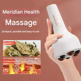 Rechargeable Smokeless Moxibustion & Massage Device with Hot Compress & Red Light Therapy(white) - Front View