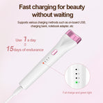 Rechargeable Heated Eyelash Curler - 3 Temperature Settings, 30s Rapid Heating & Anti-Scald Design(white)