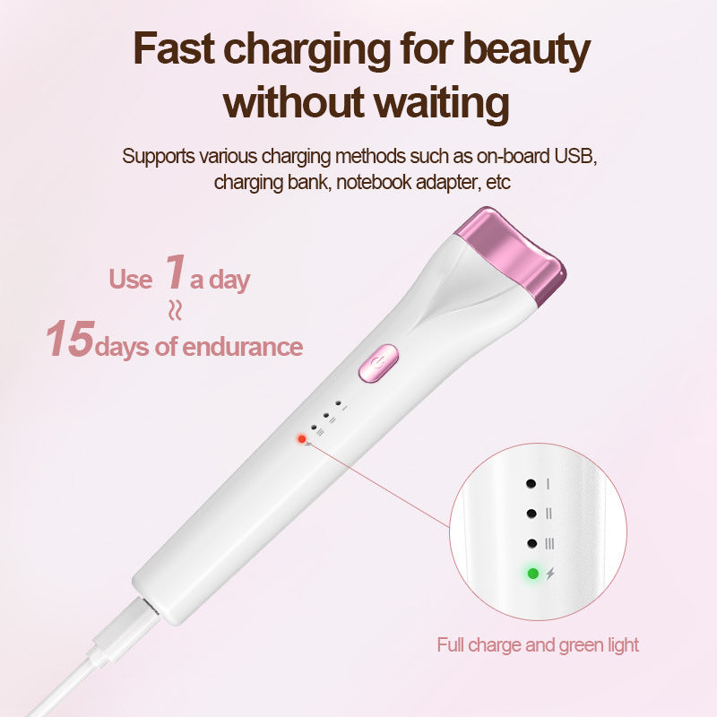 Rechargeable Heated Eyelash Curler - 3 Temperature Settings, 30s Rapid Heating & Anti-Scald Design(Purple)