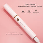 Rechargeable Heated Eyelash Curler Wand - 3 Temperature Gears, Type-C Charging, All-Day Curl(pink)