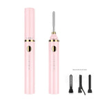 Rechargeable Heated Eyelash Curler Wand - 3 Temperature Gears, Type-C Charging, All-Day Curl(pink)
