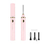 Rechargeable Heated Eyelash Curler Wand - 3 Temperature Gears, Type-C Charging, All-Day Curl(pink)