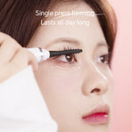 Rechargeable Heated Eyelash Curler Wand - 3 Temperature Gears, Type-C Charging, All-Day Curl(White)