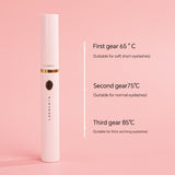 Rechargeable Heated Eyelash Curler Wand - 3 Temperature Gears, Type-C Charging, All-Day Curl(White)
