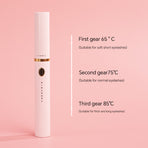 Rechargeable Heated Eyelash Curler Wand - 3 Temperature Gears, Type-C Charging, All-Day Curl(White)