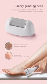 3-in-1 Ladies Electric Epilator, Shaver & Callus Remover with LED Display - Rechargeable & Waterproof(Gold) - Close-Up Angle