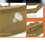 Tactical Waist Pack & Concealed Carry Bag - Multi-Pocket Fanny Pack with Adjustable Strap(Camouflage) - 45-Degree Angle