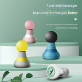 Mini Electric Fascia Massage Gun - Portable Deep Tissue Percussion Massager with Quiet Motor(Green) - Front View