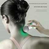 Mini Electric Fascia Massage Gun - Portable Deep Tissue Percussion Massager with Quiet Motor(Green) - 45-Degree Angle