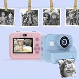 Instant Print Camera - 48MP Dual Lens, 2.4 IPS Screen, Thermal Printing(blue)