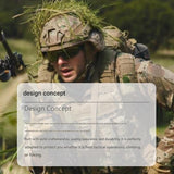 Dual Layer Quick Release Tactical Belt - Attachment System, Alloy Cobra Buckle, Adjustable Nylon(Military green) - Front View